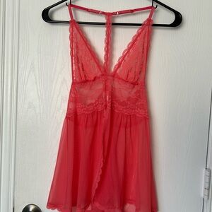 Victoria's Secret Lace Chemise with Plunging Neckline